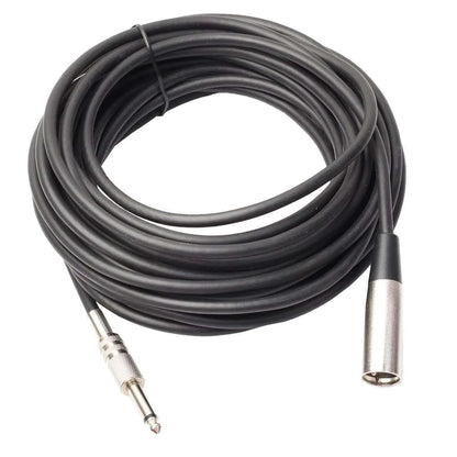 XLR 3-Pin Male To 1/4" TS Cable Shielded