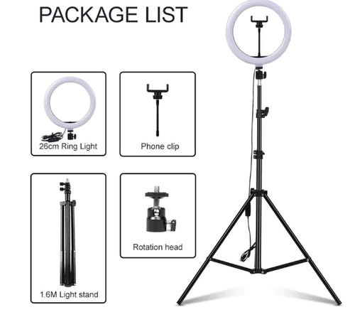 Ring Light Tripod With Camera Mount