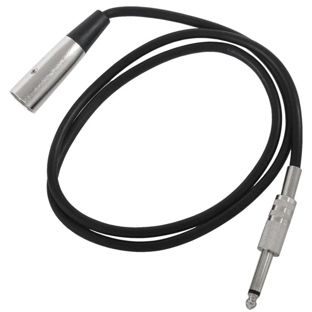 XLR 3-Pin Male To 1/4" TS Cable Shielded