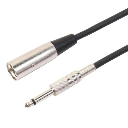 XLR 3-Pin Male To 1/4" TS Cable Shielded