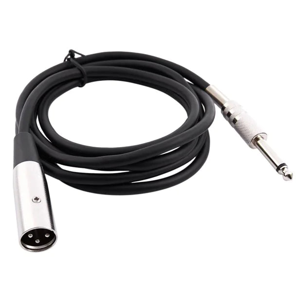 XLR 3-Pin Male To 1/4" TS Cable Shielded