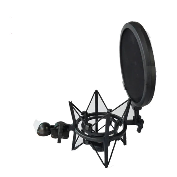 Shock Mount Microphone Stand with Windscreen