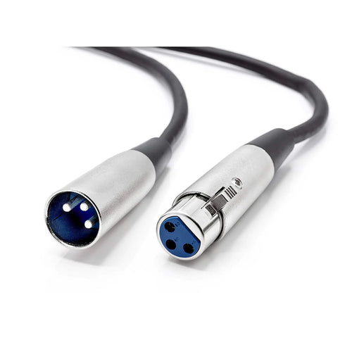 XLR Microphone MIC 3-Pin Male To Female Cable Cord Connector Extension Shielded